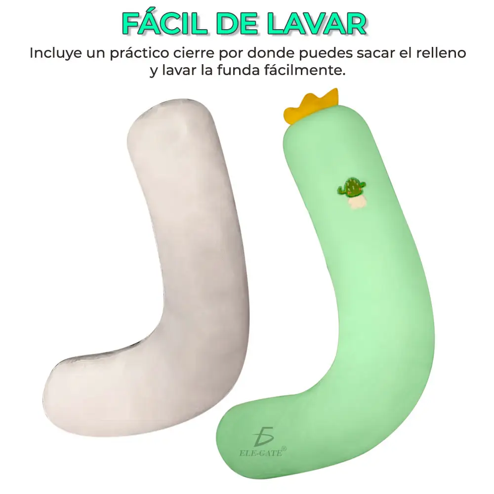 Almohada Para Embarazo Y NIÑOS 3 en 1 Largo 135CM