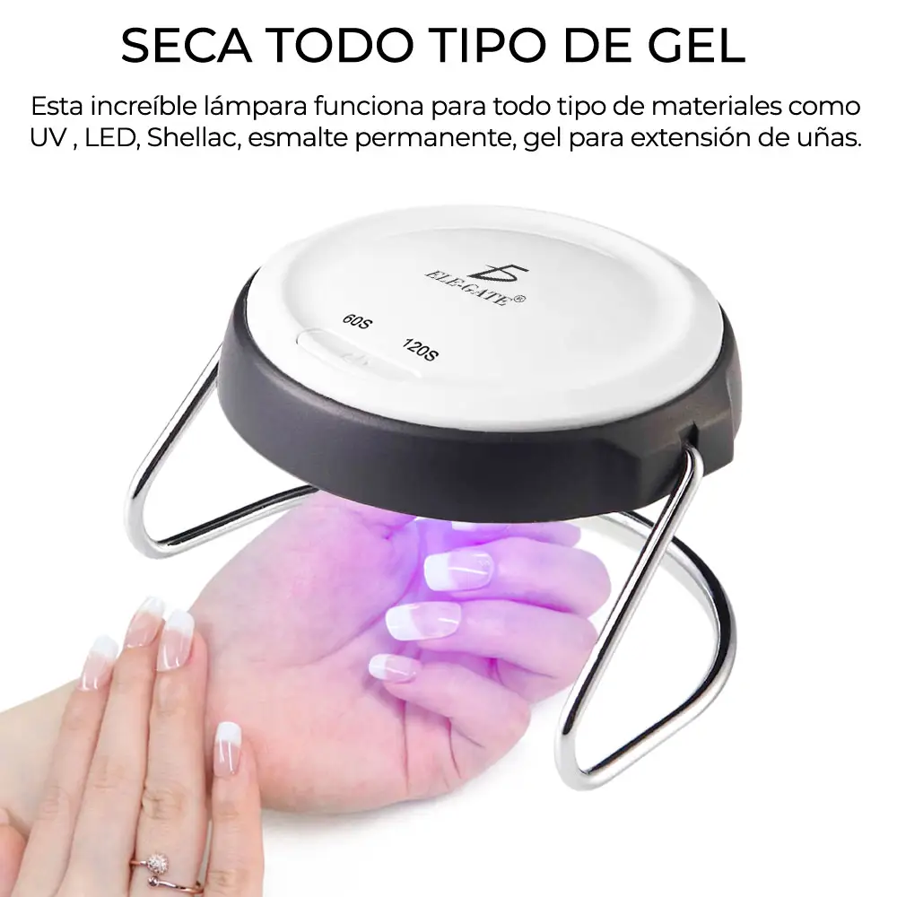 Lámpara De Uñas 18w 9 Led Uv Secador De Uñas Portátil