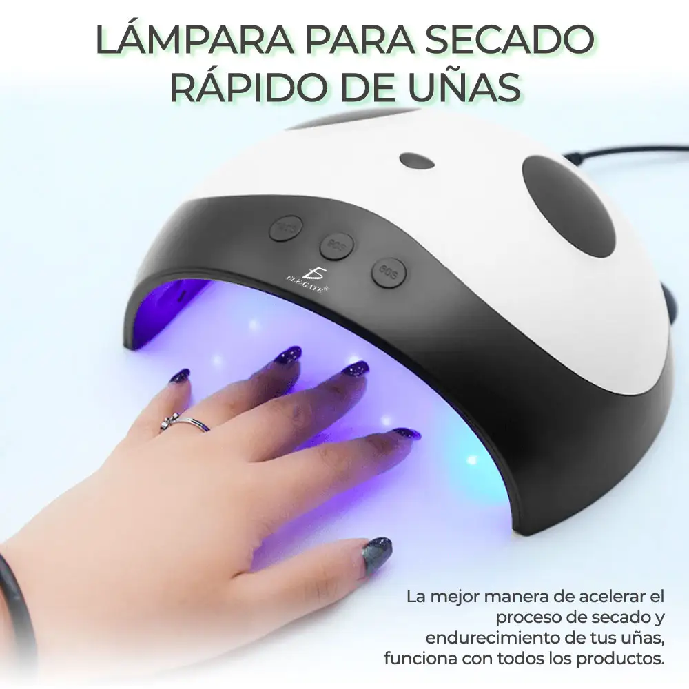 Lámpara Para Secador Rápido De Uñas Con 8 LED