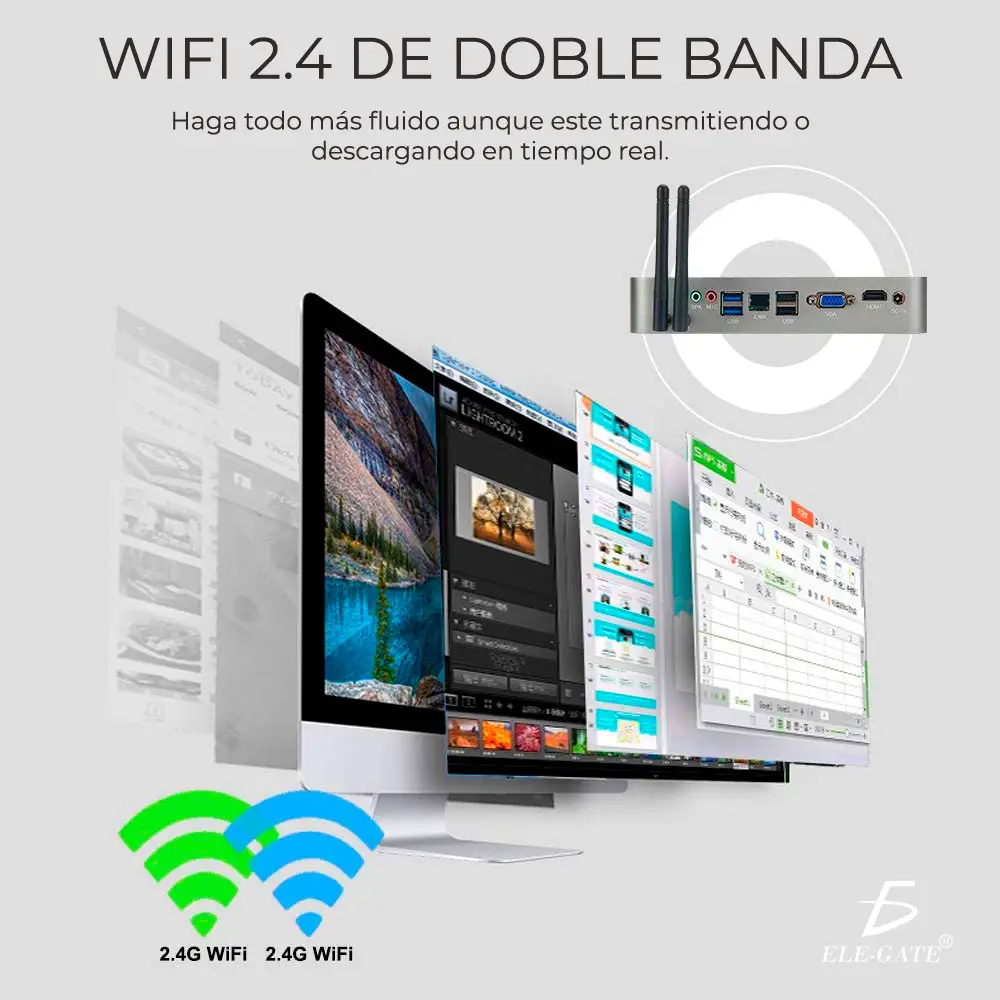 Mini Pc Intel Core I5-4210 @1.7GHZ 4GB 128GB