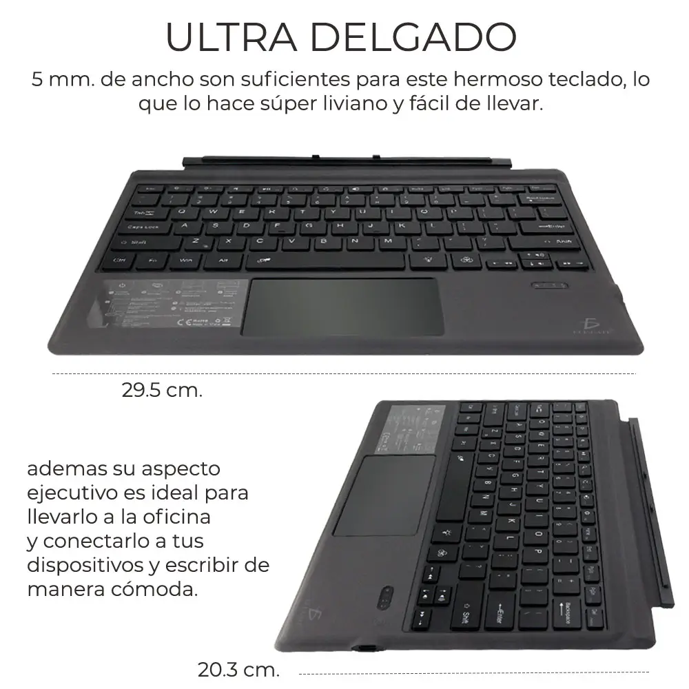 Teclado Táctil Bluetooth Para Surface Pro3 Pro4 Pro5 Pro6 Pro7
