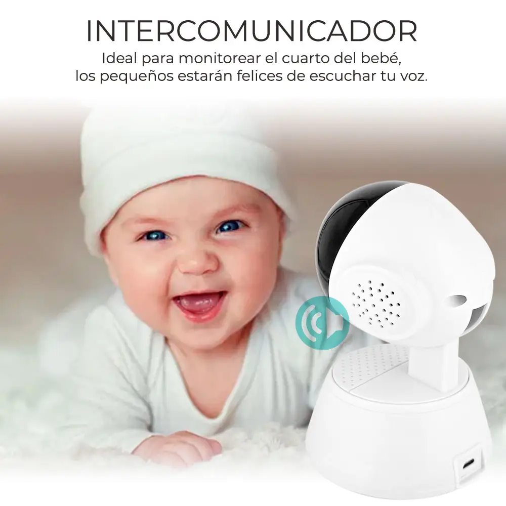 Camara De Seguridad 1080p Wifi Visión Nocturna Alarma