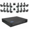 Kit Video Vigilancia 16 Cámaras 2MP Full hd 1080p Cctv