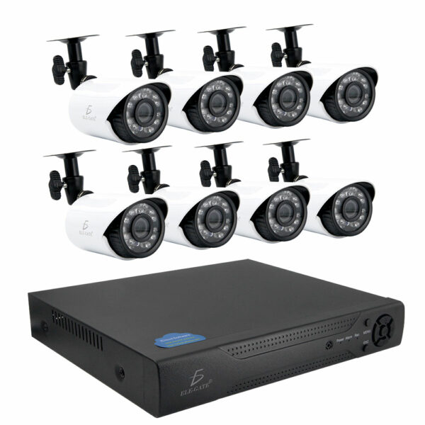Kit Video Vigilancia 8 Cámaras 2MP Full hd 1080p Cctv