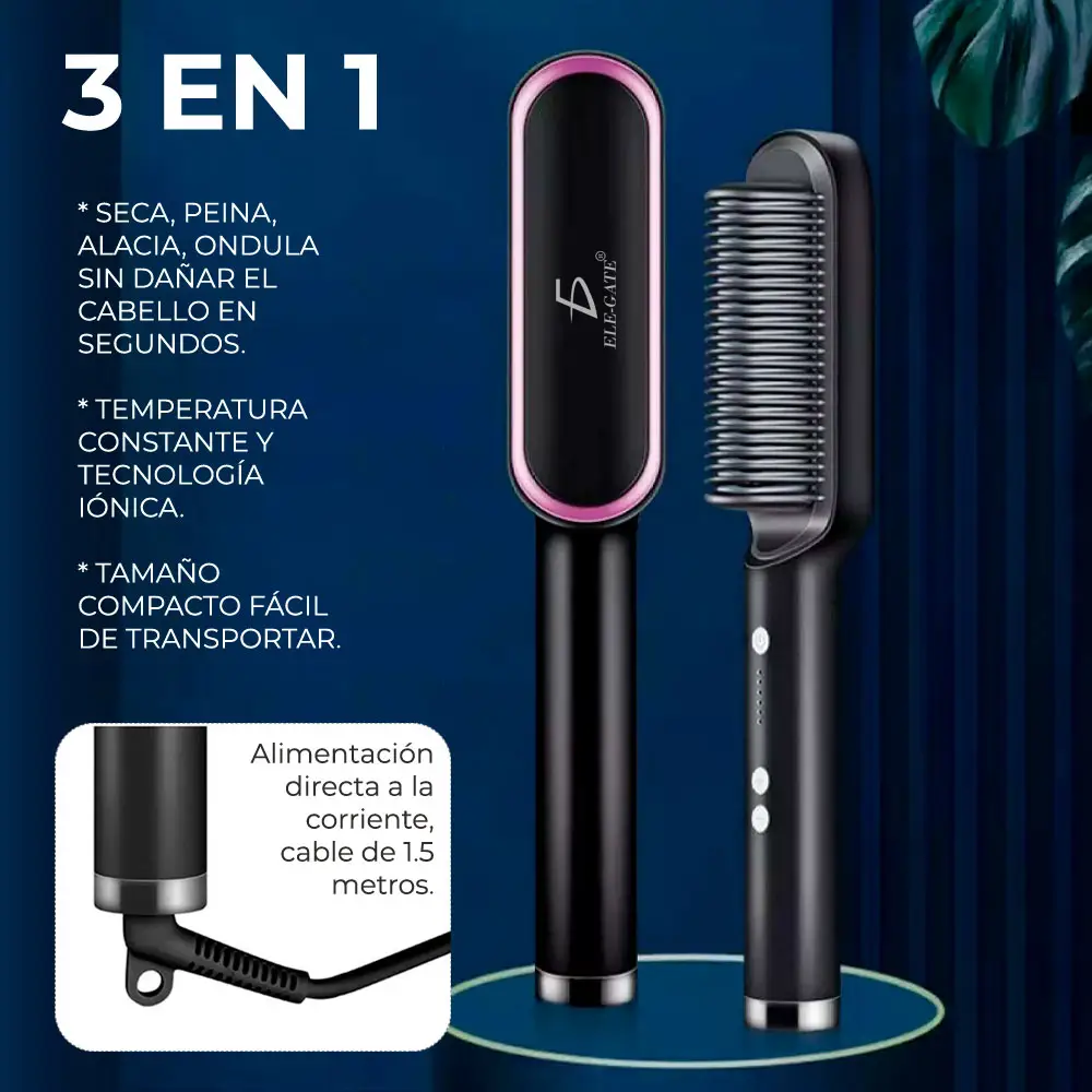 Peine De Pelo Liso Anión No Daña