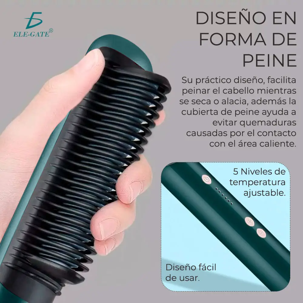 Peine De Pelo Liso Anión No Daña