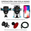 Cargador Inalambrico Qi Carga Rapida 10w Soporte Para Auto