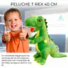 Hermoso Peluche de Dinosaurio Abrazable Largo 40cm