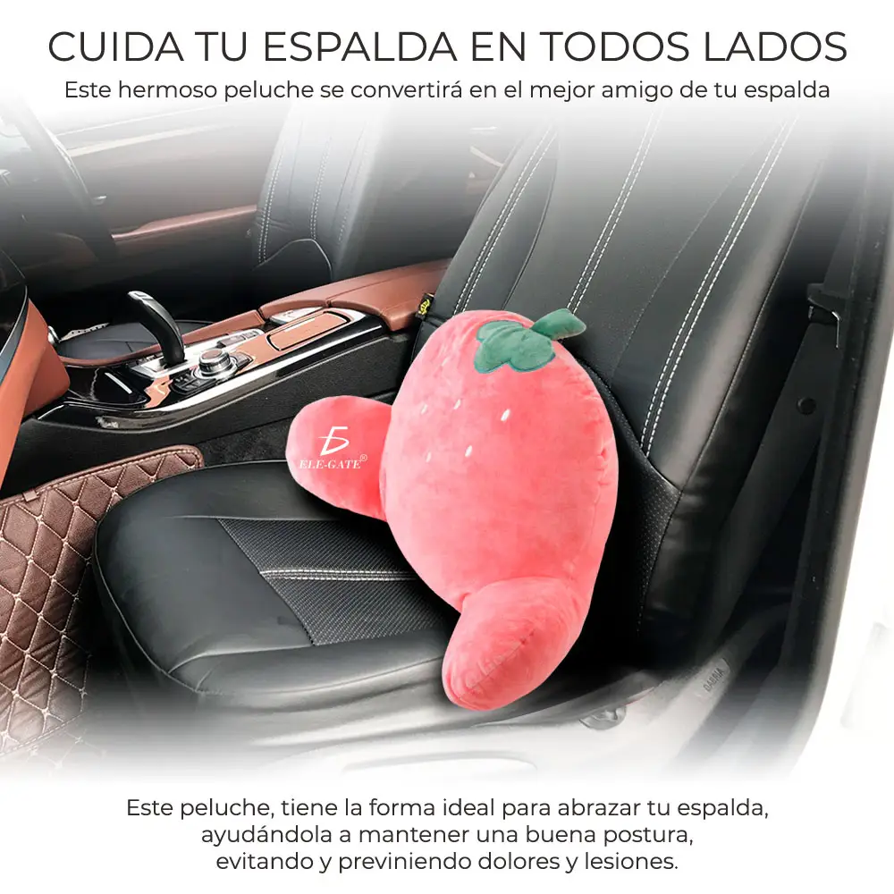 Peluche Fresa De Soporte Lumbar Largo 60CM