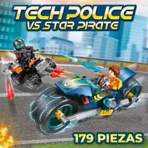 Juguete de Bloques Tech Police Vs Star Pirate