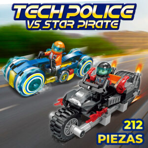Juguete de Bloques Tech Police Vs Star Pirate 212Pzs