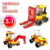 camion de trabajo 3 en 1 Juguete Bloques