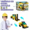 Juguete de Bloques Vehiculo de Carga Armable 2 en 1