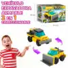 Juguete de Bloques Vehiculo de Carga Armable 2 en 1 40pzs