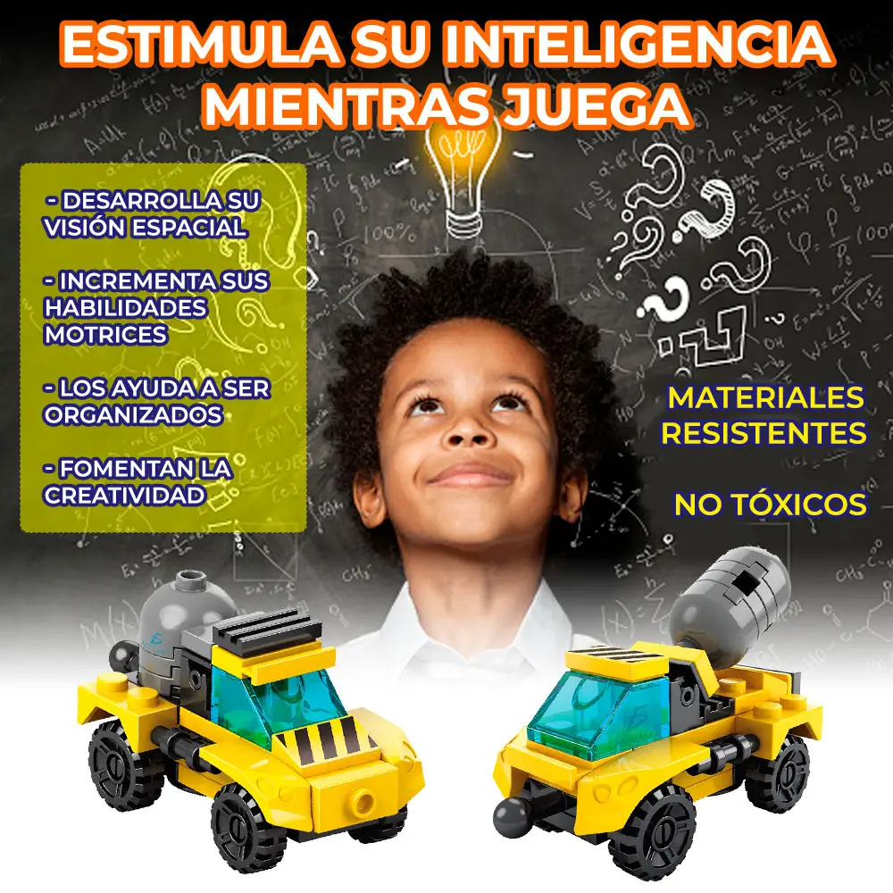 Juguete de Bloques Aplanadora 2 en 1 Coleccionable