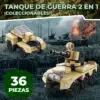 Juguete de Bloques TANQUE DE GUERRA 2 EN 1 36 PZS
