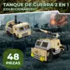Juguete de Bloques TANQUE DE GUERRA 2 EN 1 48 PZS