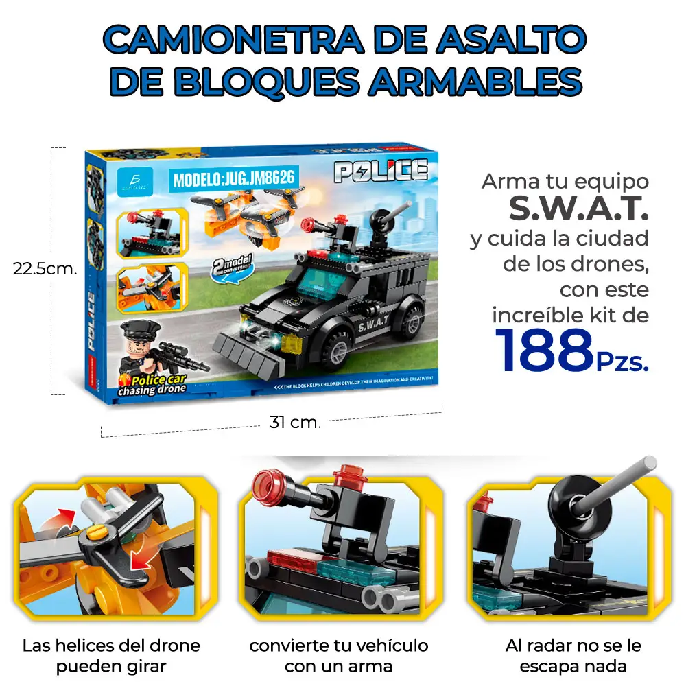 Camioneta de Asalto de Bloques Armables