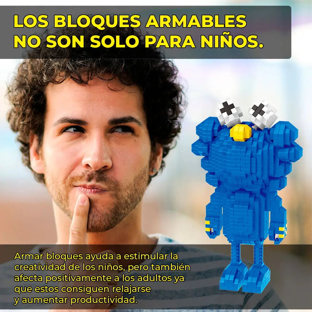 Juguete de Bloques Monstruo Come Galletas