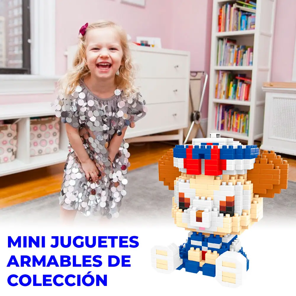 Juguete de Bloques Perrito Mini Construcción Para Niños