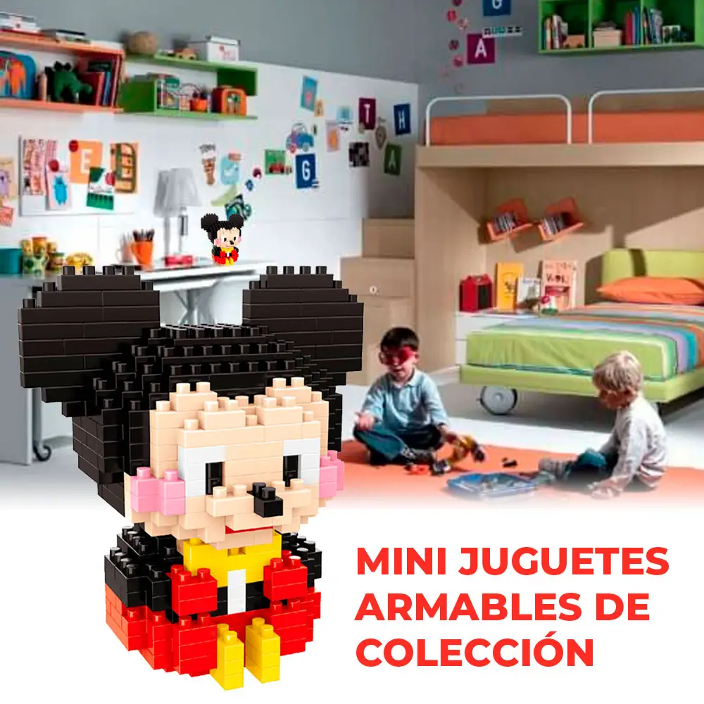 Juguete de bloques Mickey Mouse