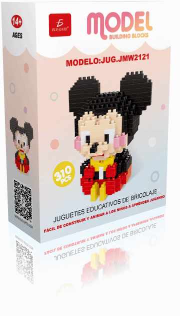 Juguete de bloques Mickey Mouse