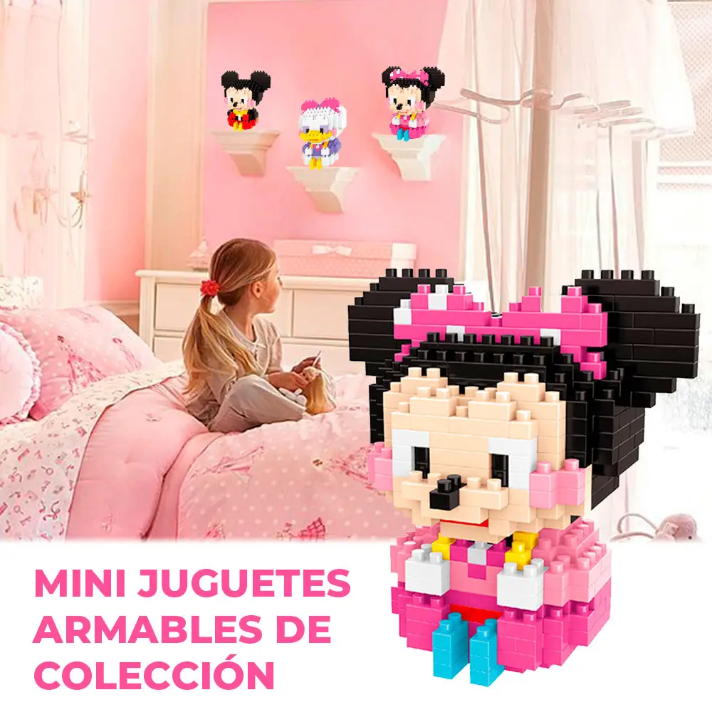 Juguete de bloques de Construcción de Minnie Mouse