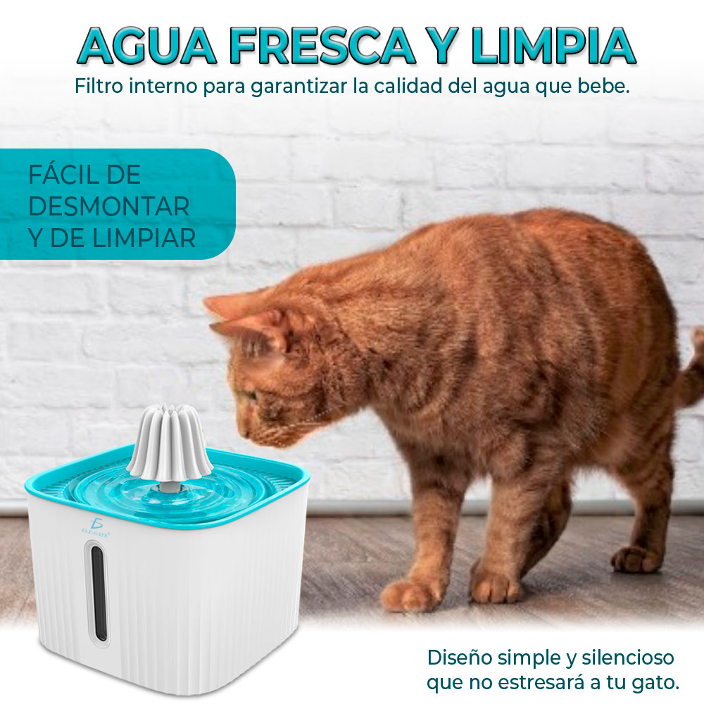Dispensador Fuente De Agua Filtro P/mascotas Automática
