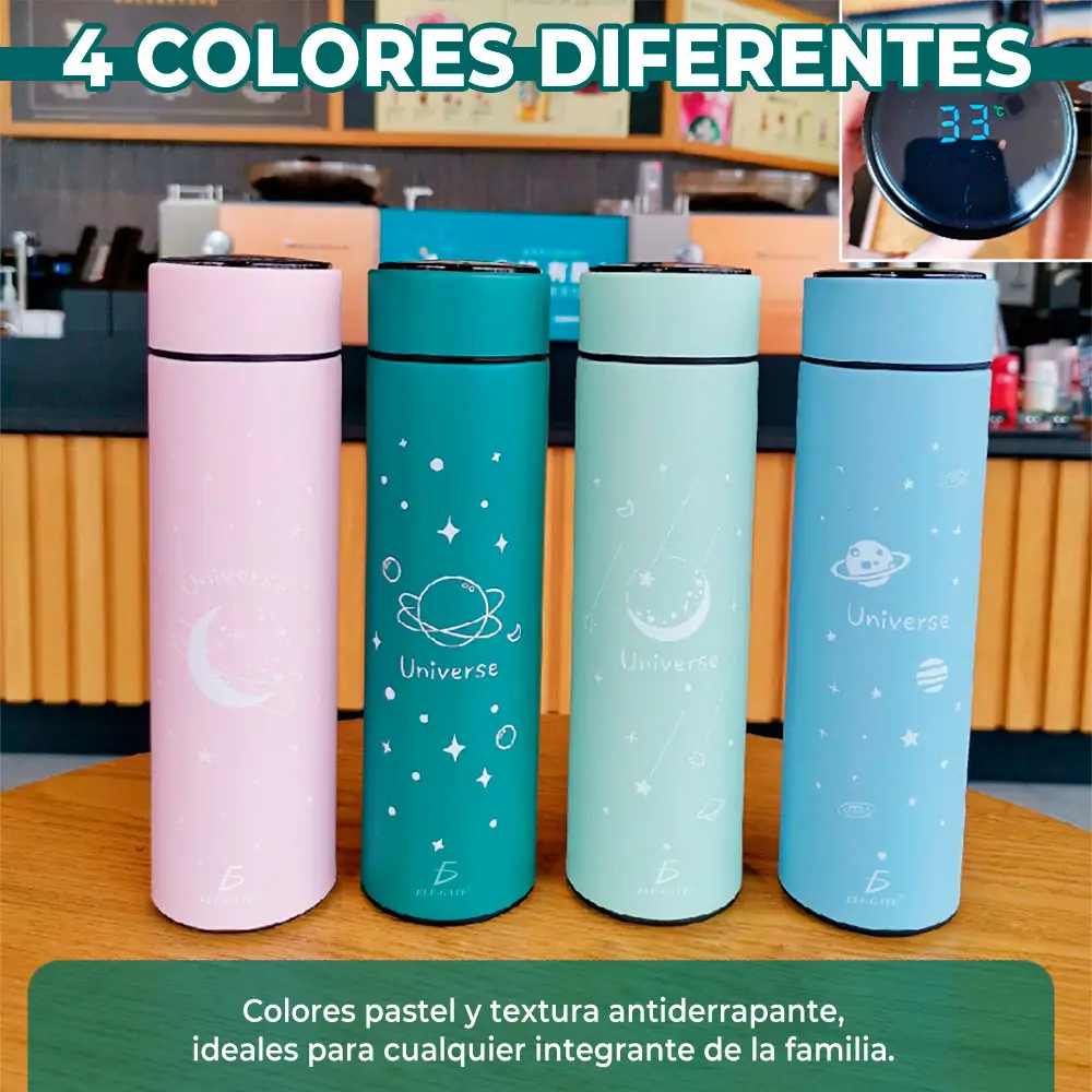 Termo Inteligente 500ml Con Pantalla Lcd De Temperatura