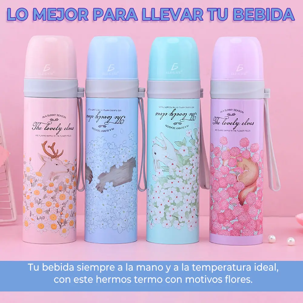 Vaso Termo Acero Inoxidable Para Bebi