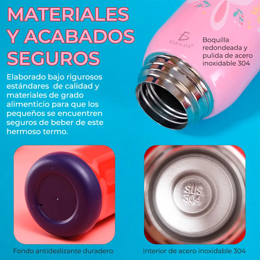 Termo Vaso Bebidas Calientes Frias Para Niños
