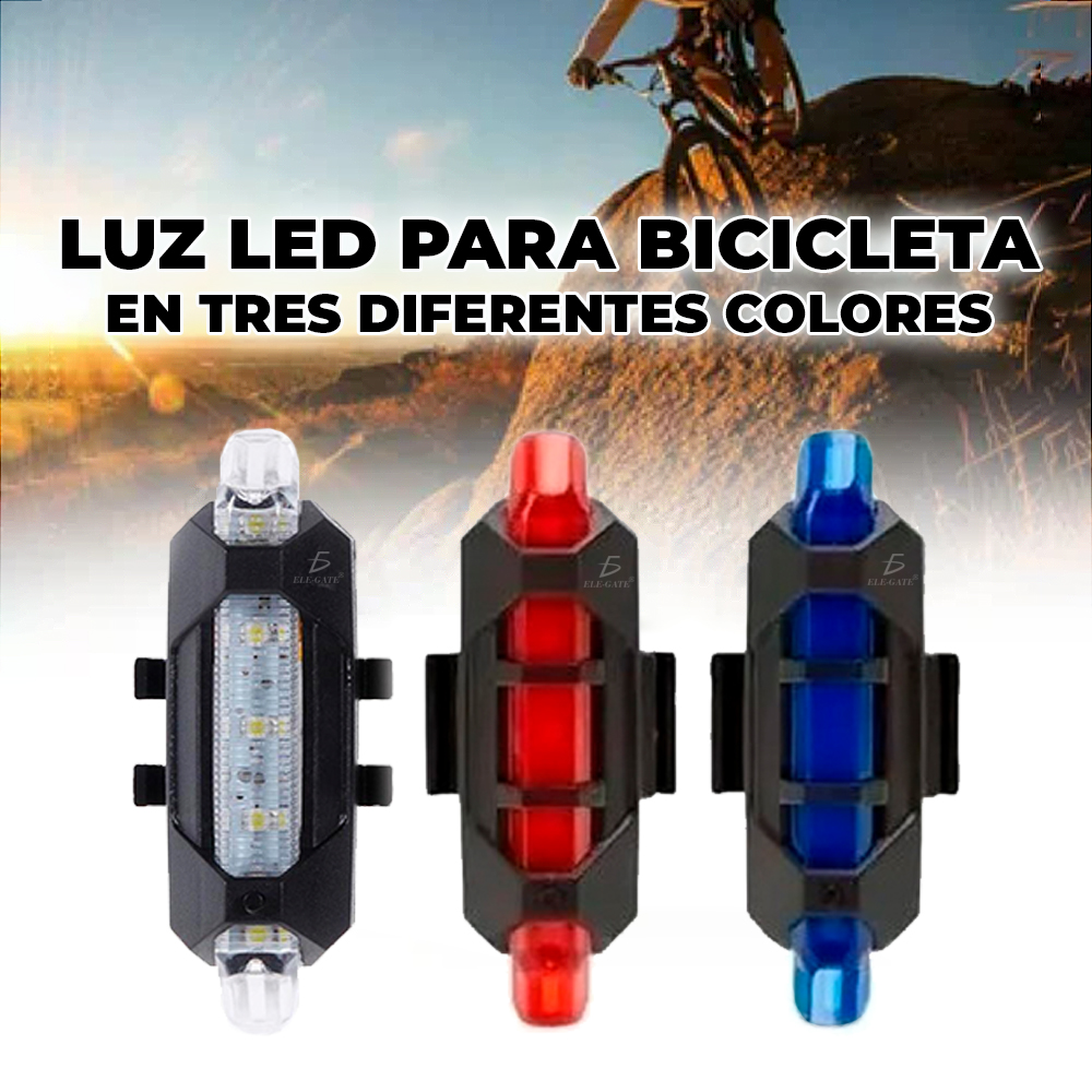Luz led para bicicleta doble linea