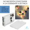 20 Focos Luz Led De Muñeco Nieve Navidad Decoración 2mt