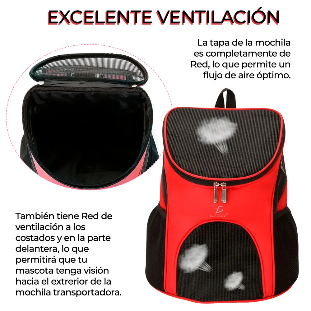 Mochila Bolsa Transporte Mascota Perro Gato Viaje