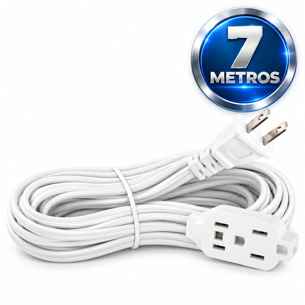 Extensión Eléctrica Para Interiores 7M 3 Toma Corrientes