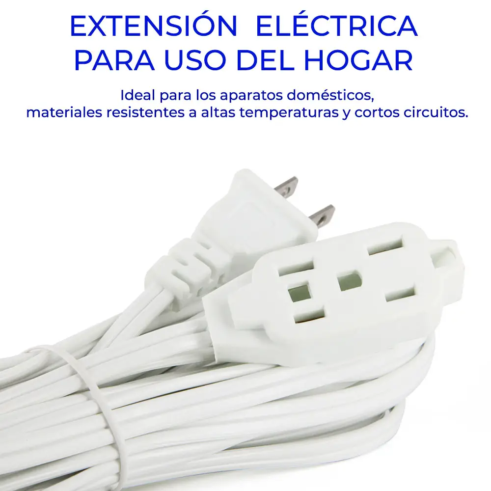 Extensión Eléctrica Para Interiores 7M 2 Toma Corrientes