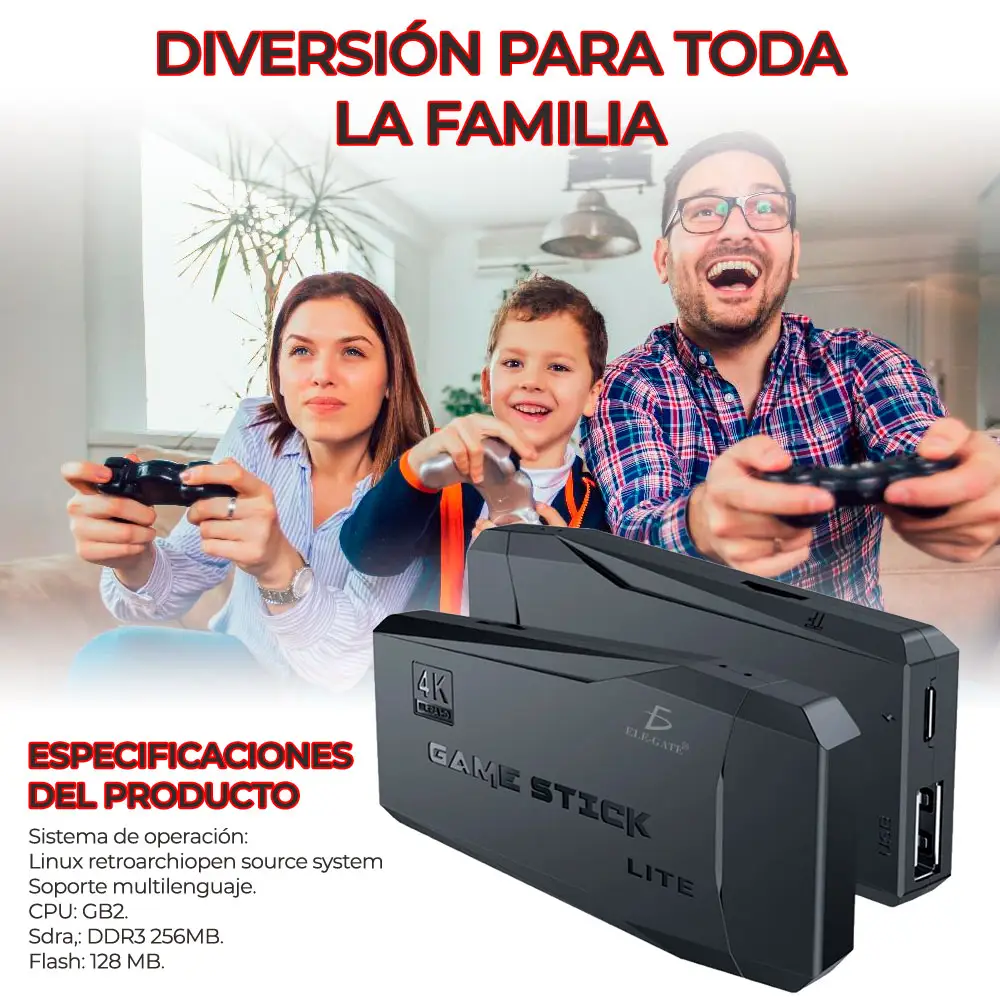 M8 Mini 32g Consola De Juegos De Tv Inalámbrica De Doble Asa