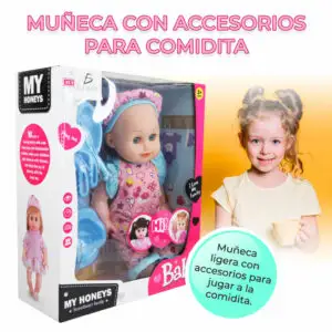 Muñeca de silicona Con Musica de 14 Pulgadas