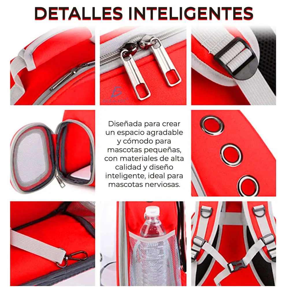 Mochila De Viaje Capsula Transportadora Mascotas Perro Gato