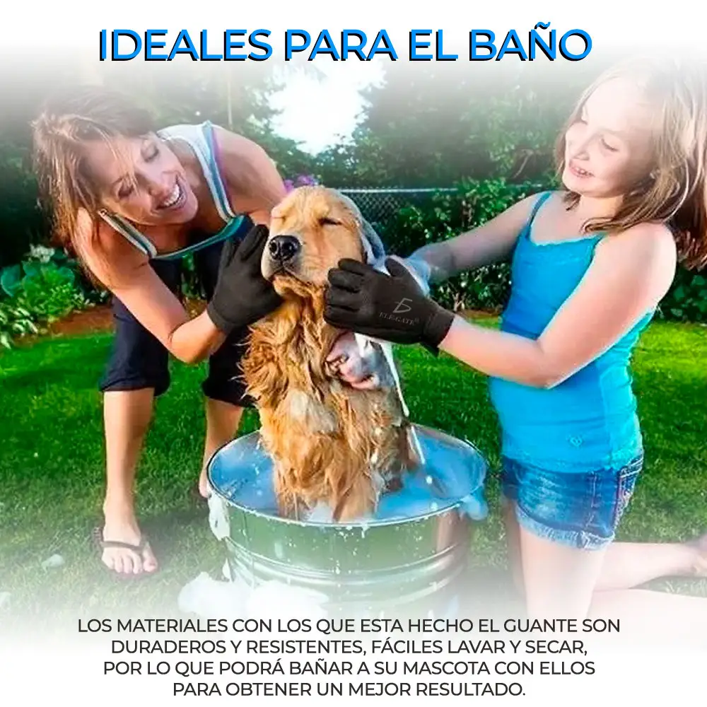 Kit De Limpieza Cepillo Y Guante Quita Pelo Para Mascota