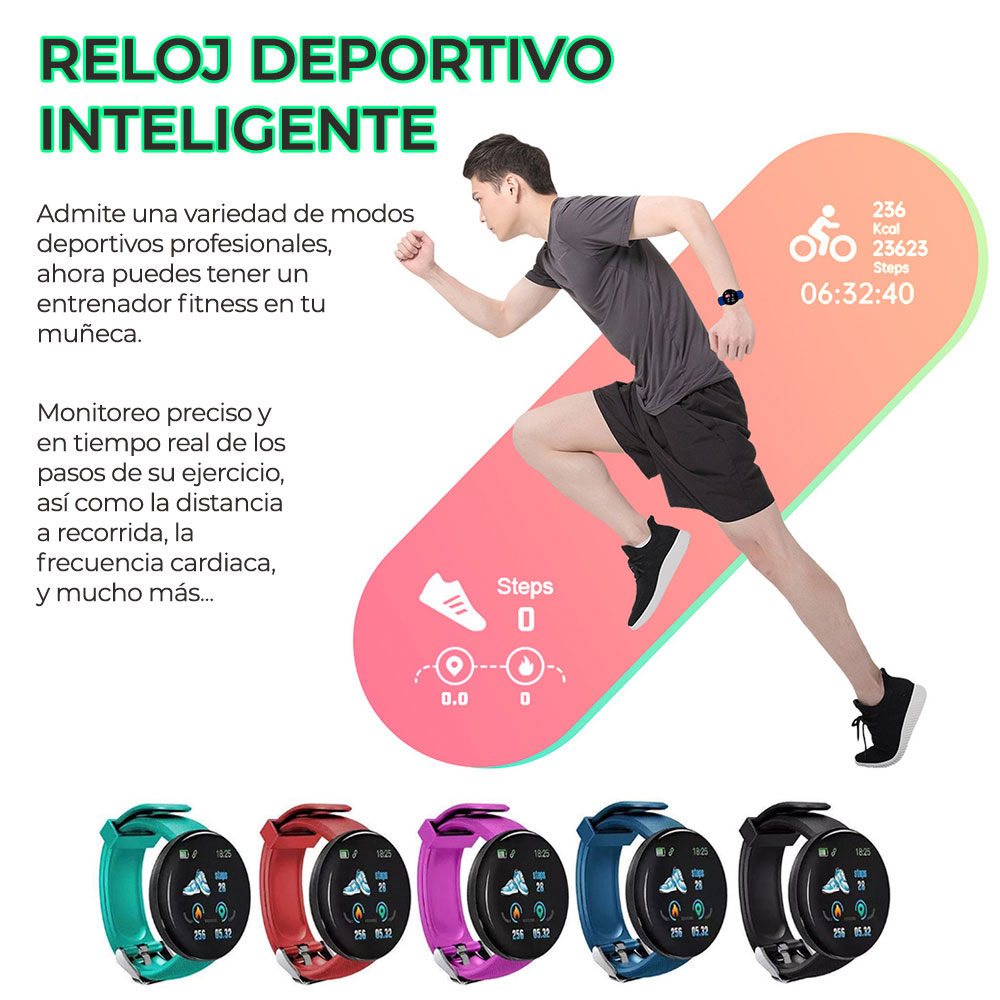 Reloj Inteligente Smart Watch Deportivo Model:WCH.D18