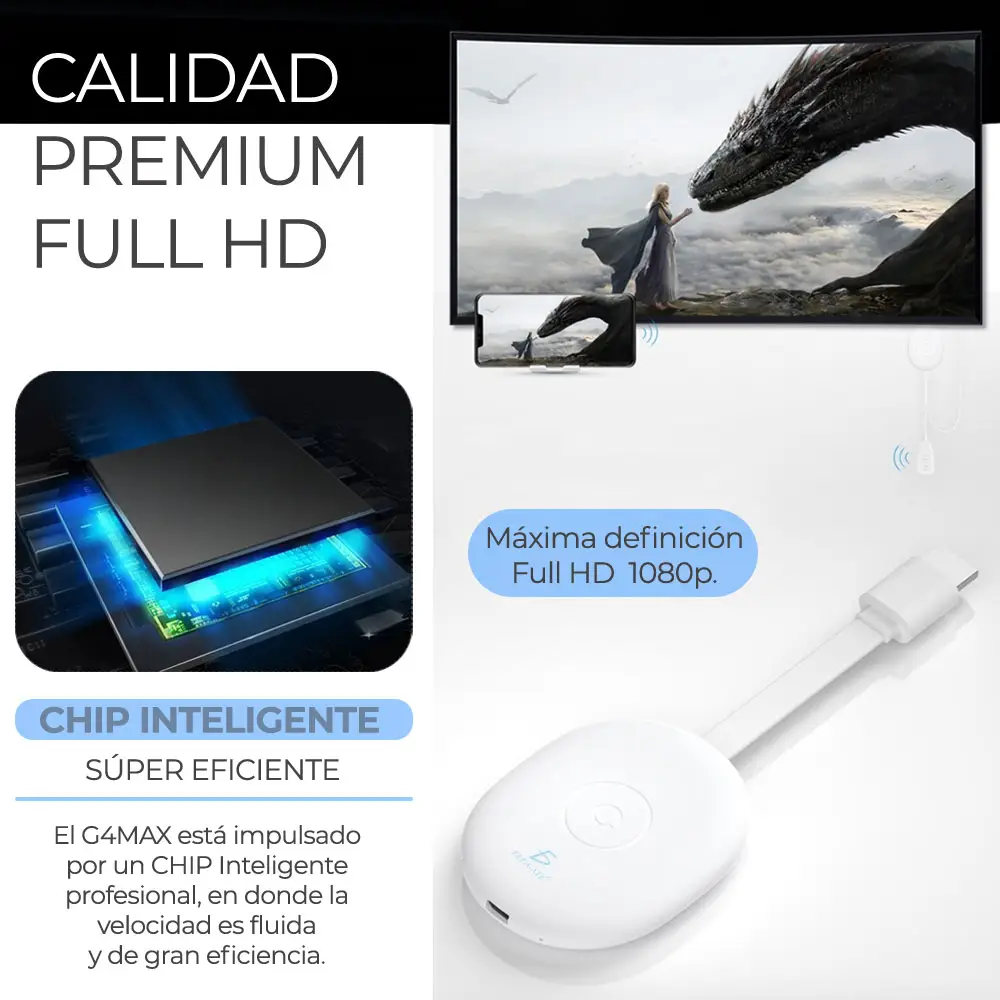 Chromecast Mirascreen Anycast 4K Wifi HDMI Google TV