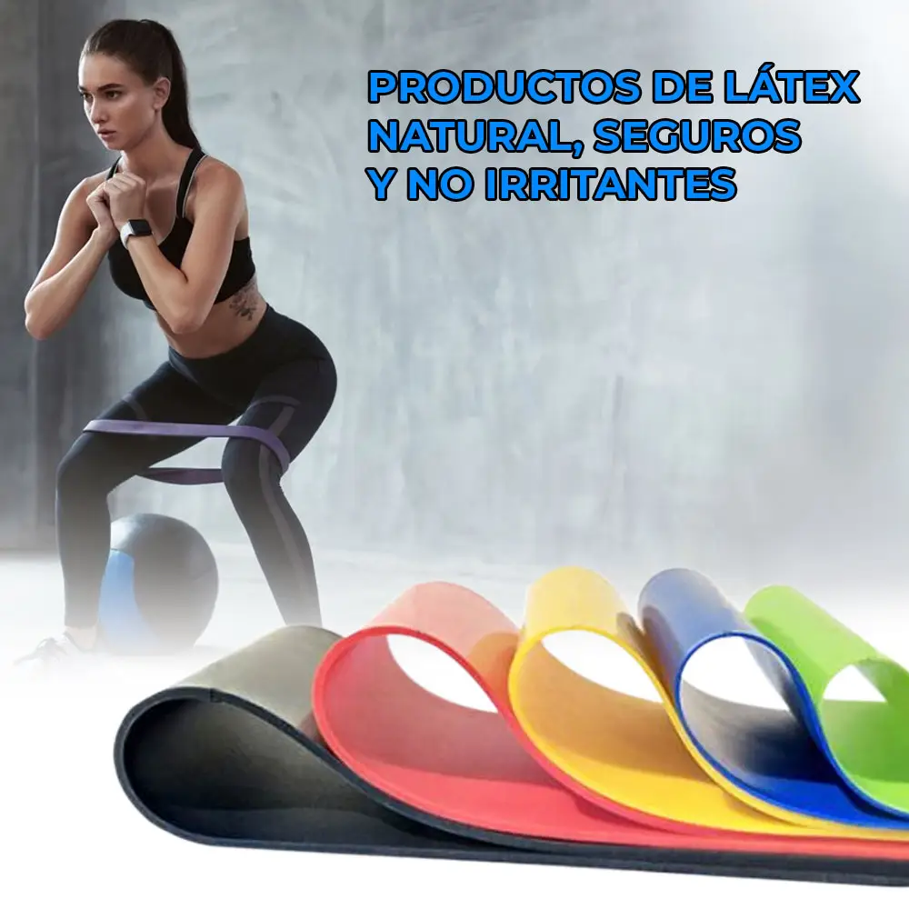 Bandas Elásticas De Resistencia Kit 5 Unidades Ejercicios