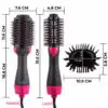 Cepillo Secador Cabello Electrico Alisador Rizador 3 En 1