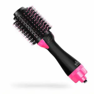 Cepillo Secador Cabello Electrico Alisador Rizador 3 En 1