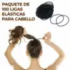 Bandas Elásticas Para El Pelo Paquete De 100 Unidades 4mm