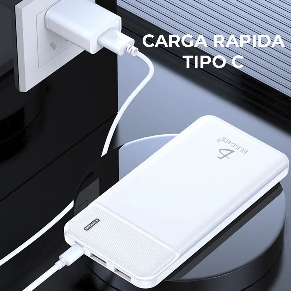 Power Bank 3 Entradas Pila Bateria Portatil 10000mah