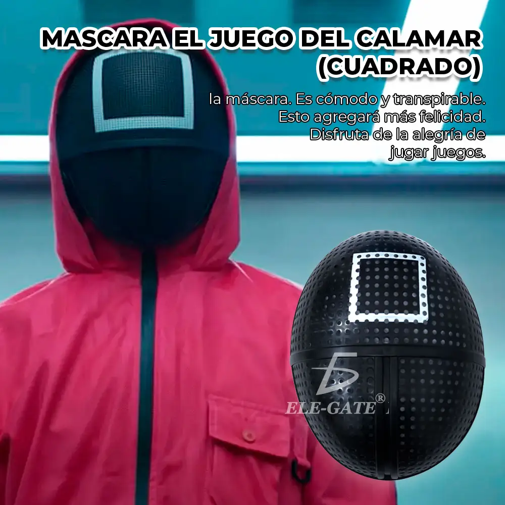 Mascara Disfraz Juego Del Calamar Circulo Triangulo Cuadrado