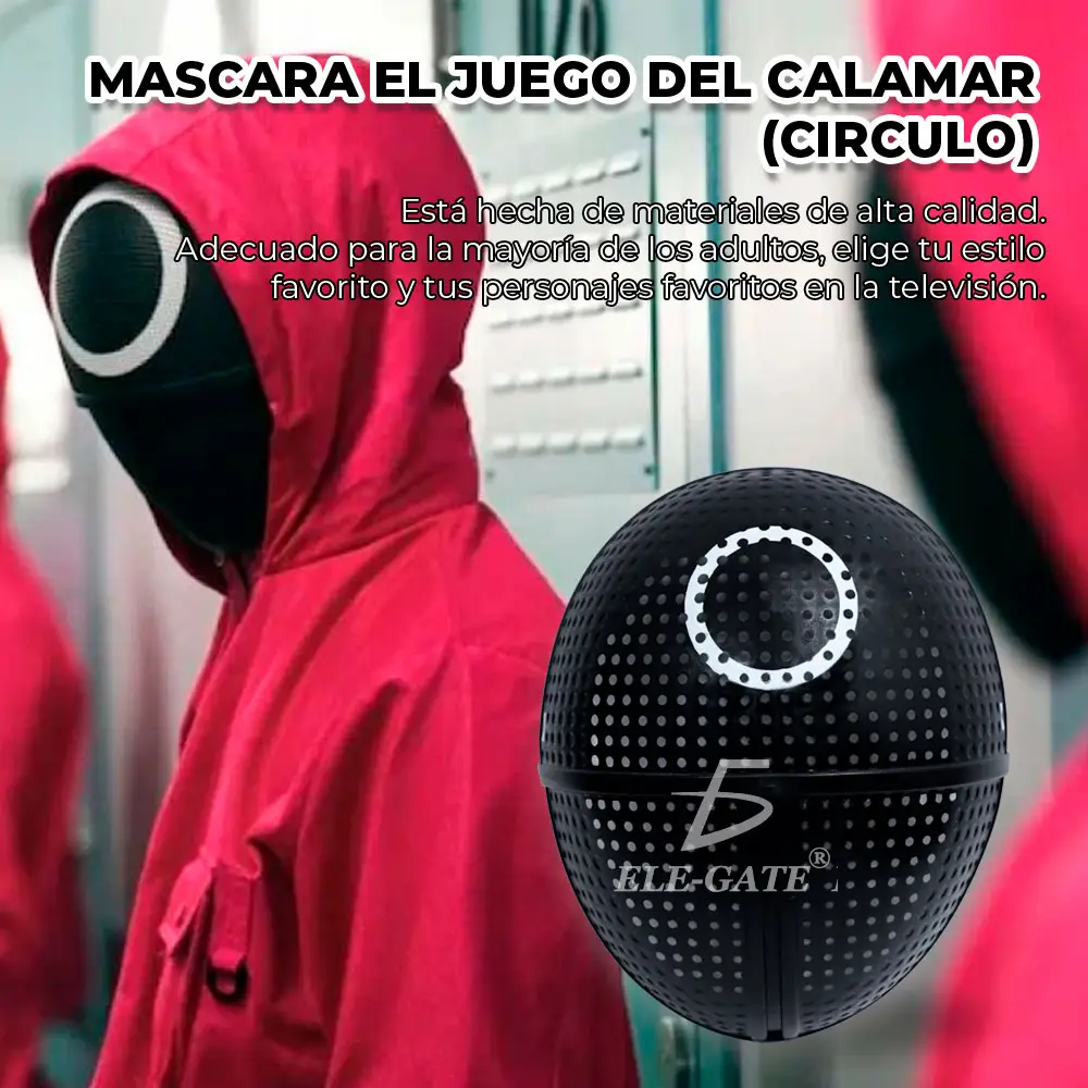 Mascara Disfraz Juego Del Calamar Circulo Triangulo Cuadrado