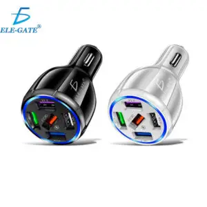 Cargador Qc3.0 Para Coche 5 Usb Carga Rápida 32W